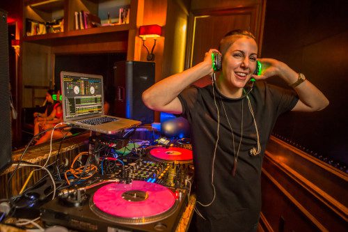 DJ Lisa Pittman at the Library. Photo courtesy of Marquee Nightclub.