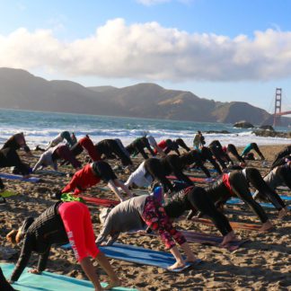 Sound Off™ Sunset Silent Disco Yoga with Outdoor Yoga - San Francisco