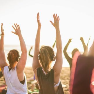 Sunset Silent Disco Yoga