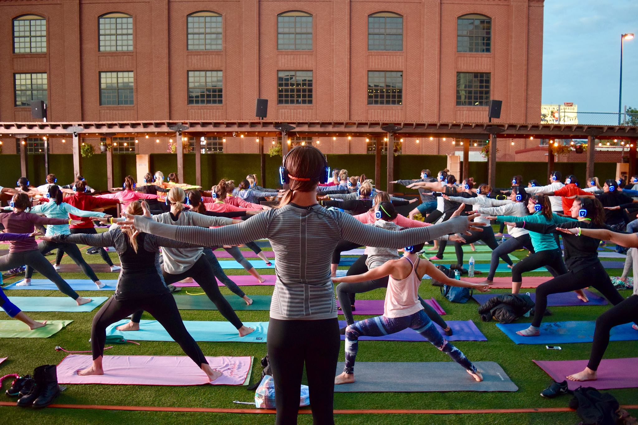 Silent Disco Glow Flow Yoga With Sound Off Colorado