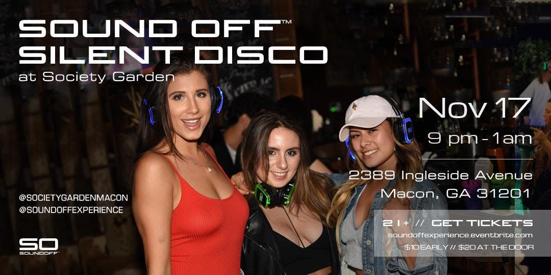 Sound Off Silent Disco @ Society Garden