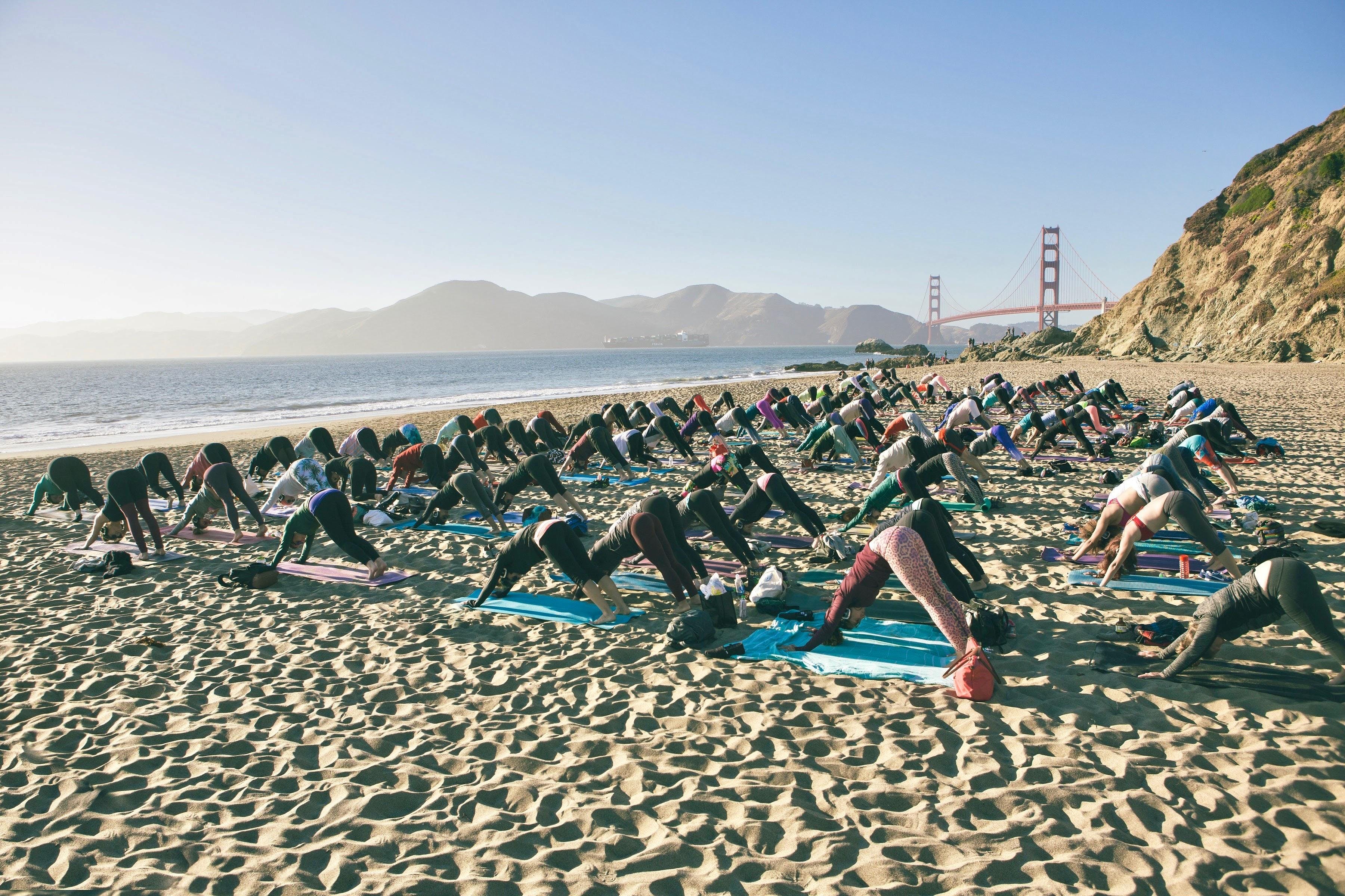 Saturday Groove: Beach Yoga with Sarah Allison!