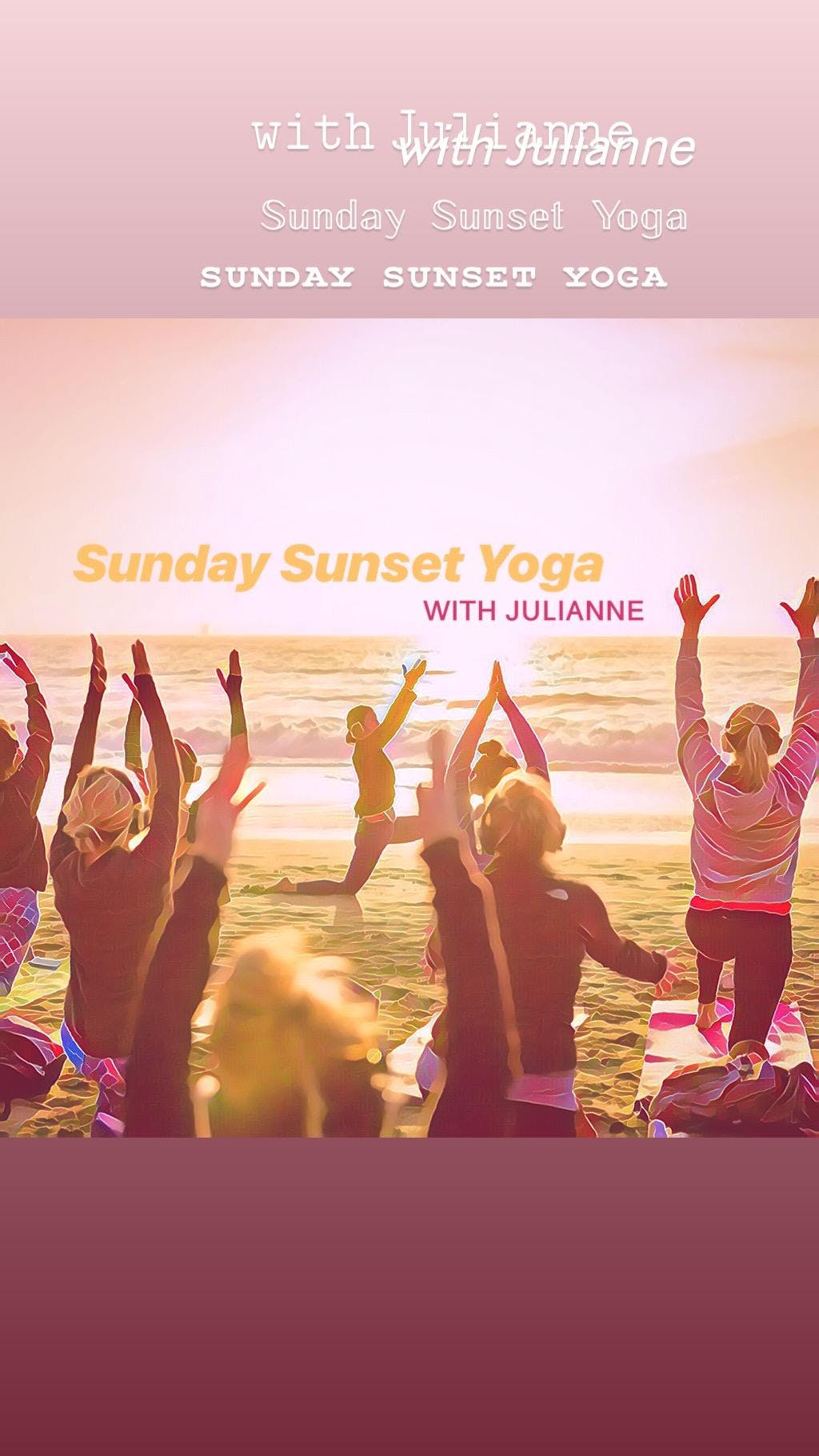 Sunday Sunset Yoga with Julianne