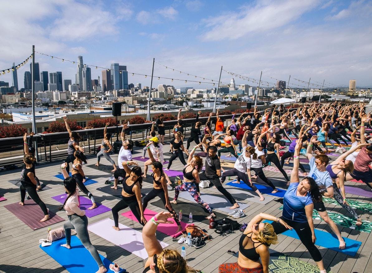 Flow + Flavor // Rooftop Yoga at Smorgasburg x ROW DTLA