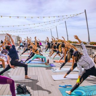 Flow + Flavor // Rooftop Yoga at Smorgasburg x ROW DTLA