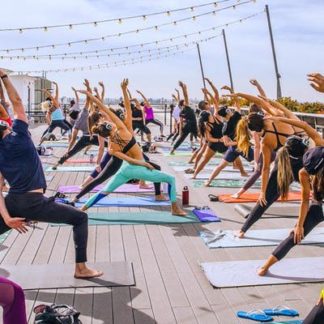 Flow + Flavor // Rooftop Yoga at Smorgasburg x ROW DTLA