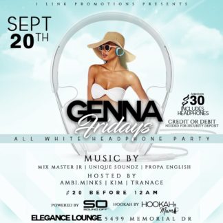 Sound Genna Friday’s All White Headphone Party