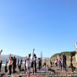 Saturday Groove: Beach Yoga with Julianne