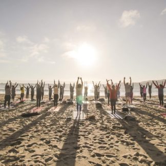 Saturday Groove: Beach Yoga with Julianne