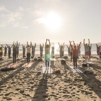 Saturday Groove: Beach Yoga with Julianne