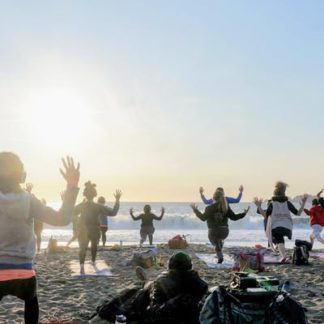 Saturday Groove: Beach Yoga with Peter Walters!