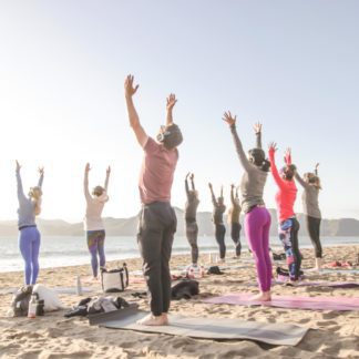 Saturday Groove: Beach Yoga with Kirin!