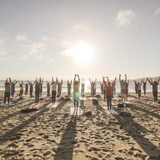 Sunset Beach Yoga with Kirin